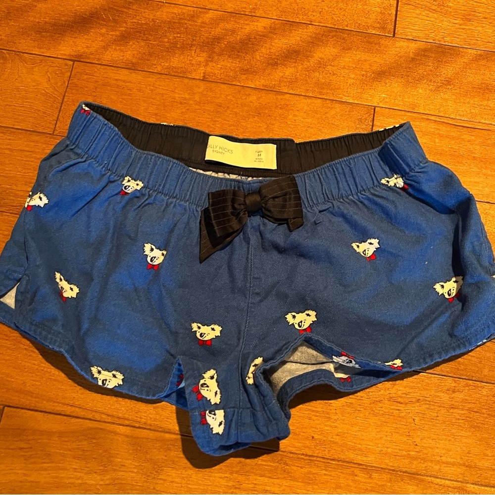 Gilly Hicks Sydney Koala Bear Print flannel pyjama shorts. WOMENS size  M